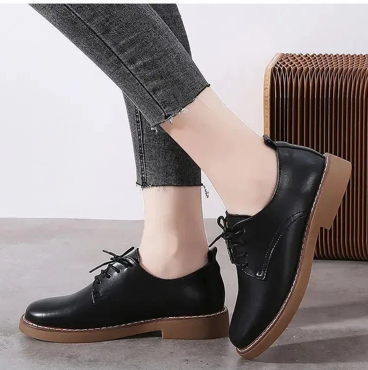 Mocassins Vintage Femme Noir - Louise Vintage