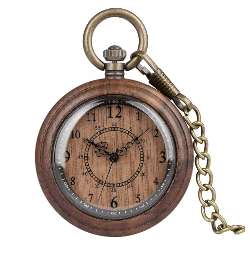 Montre Vintage à Gousset en Bois - Louise Vintage