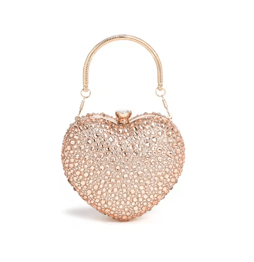 Petit Sac à Main Vintage Perles Clair - Louise Vintage