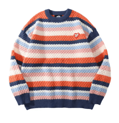 Pull en Laine Rayé Vintage - Louise Vintage