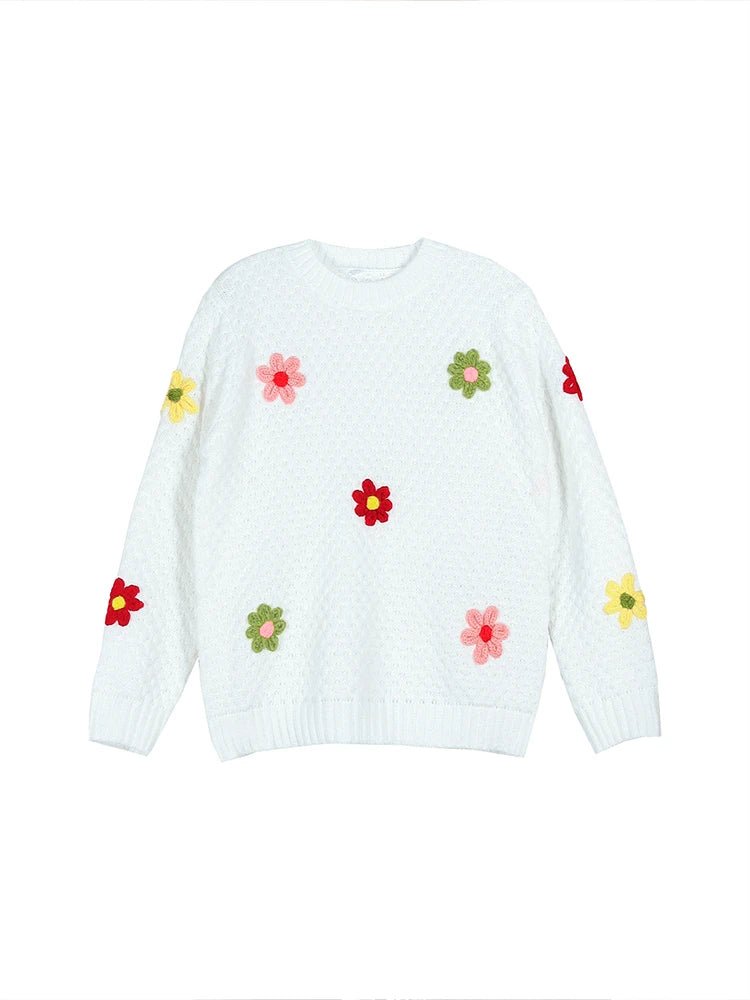 Pull Fleuri Vintage - Louise Vintage