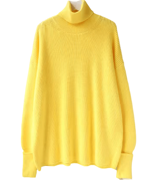 Pull Oversize Vintage Jaune - Louise Vintage