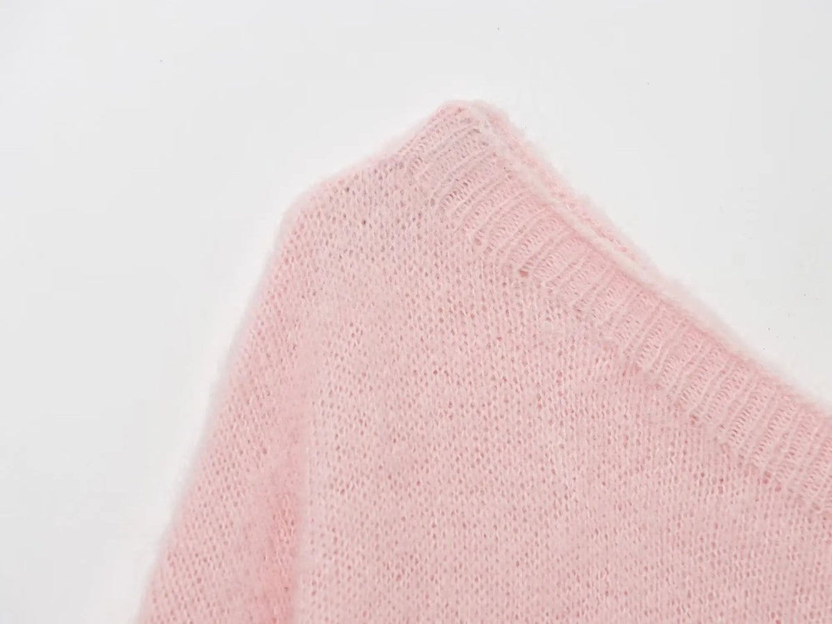 Pull Oversize Vintage Rose Pale - Louise Vintage