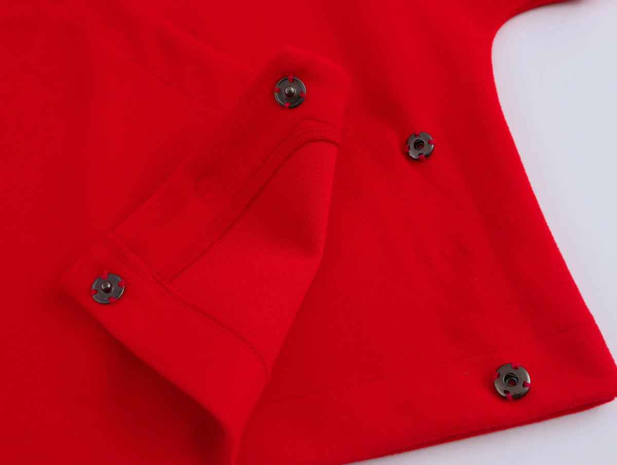 Pull Oversize Vintage Rouge - Louise Vintage