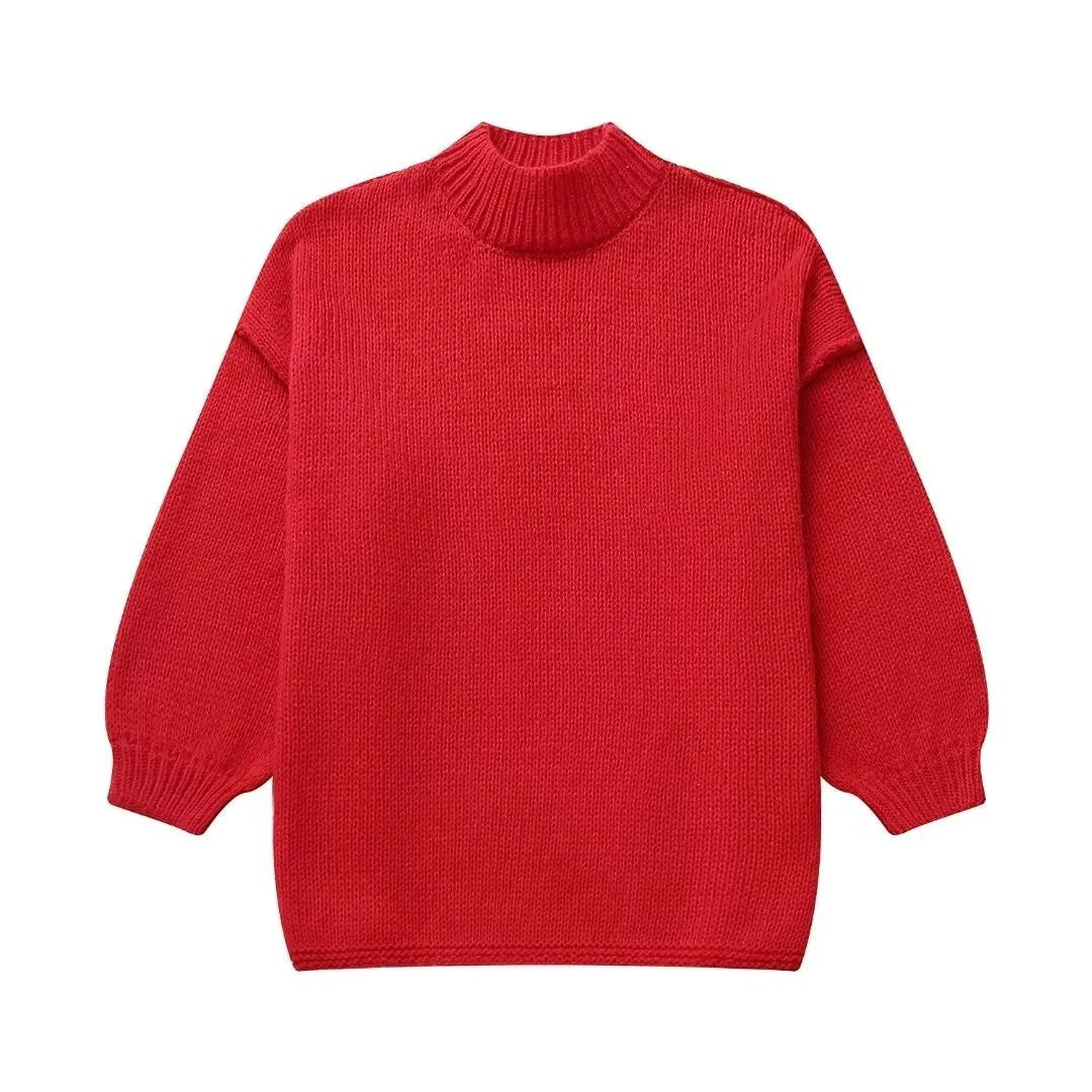 Pull Oversize Vintage Rouge - Louise Vintage
