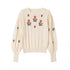 Pull Tricot Fleurs Vintage - Louise Vintage