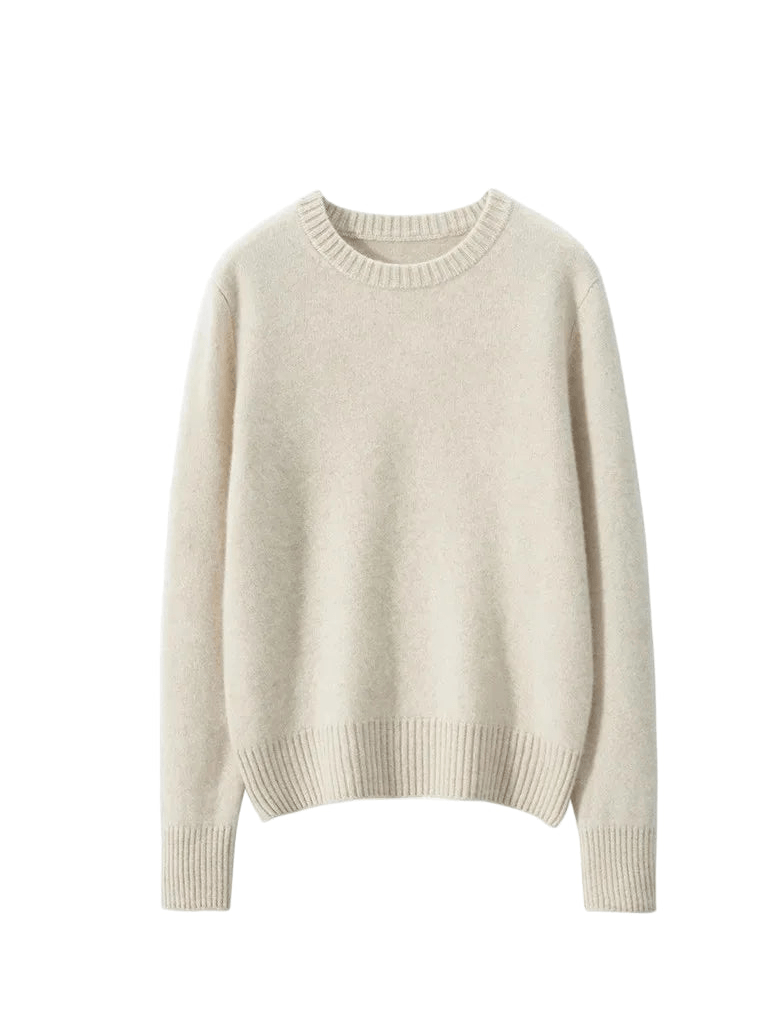 Pull Tricoté Main Vintage Blanc - Louise Vintage