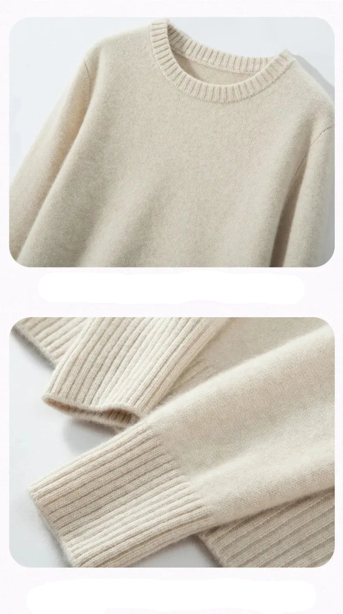 Pull Tricoté Main Vintage Blanc - Louise Vintage