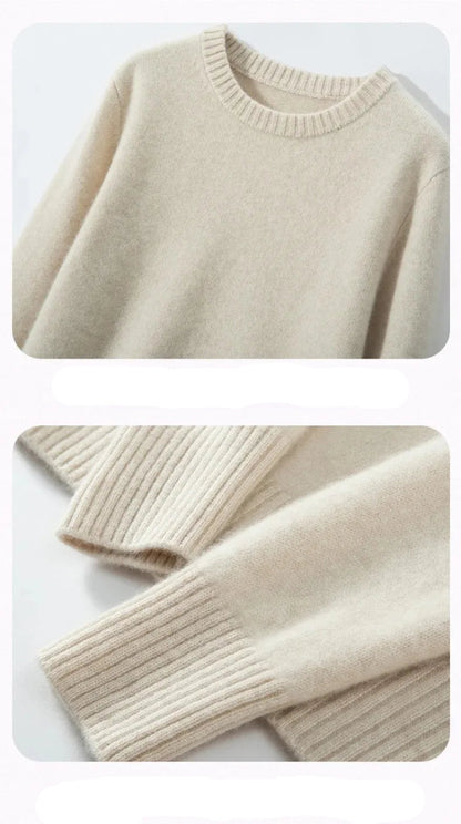 Pull Tricoté Main Vintage Blanc - Louise Vintage