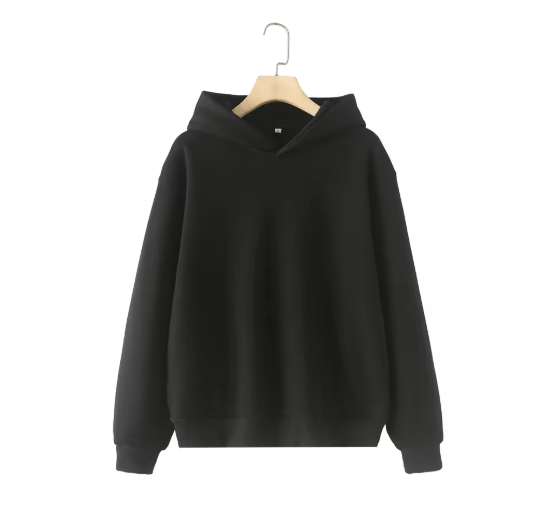 Pull Vintage Femme Capuche Noir - Louise Vintage