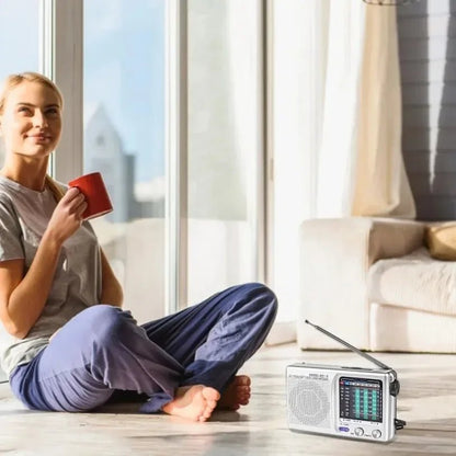 Radio Vintage Rétro Argent - Louise Vintage