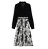 Robe 40s Fleurs Noires - Louise Vintage