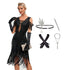 Robe Année 20 Prohibition Edition Black (Avec Accessoires) - Louise Vintage