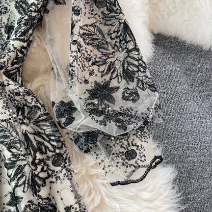 Robe Année 30 40 Noir - Louise Vintage