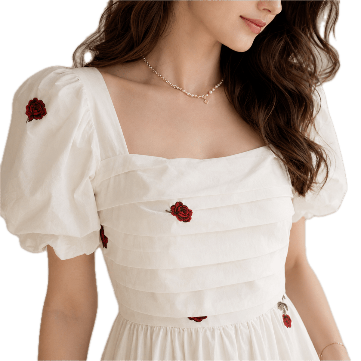 Robe Année 40 50 Beige - Louise Vintage