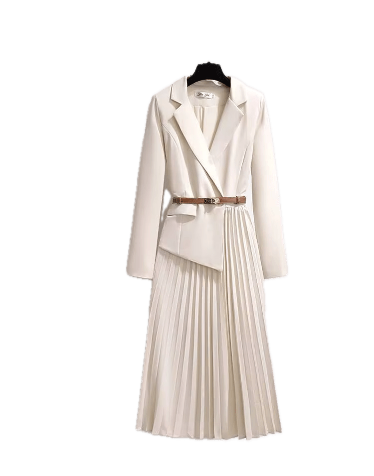 Robe Année 40 50 Classique Blanc - Louise Vintage