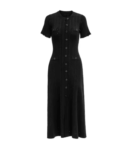 Robe Année 40 50 Noir - Louise Vintage
