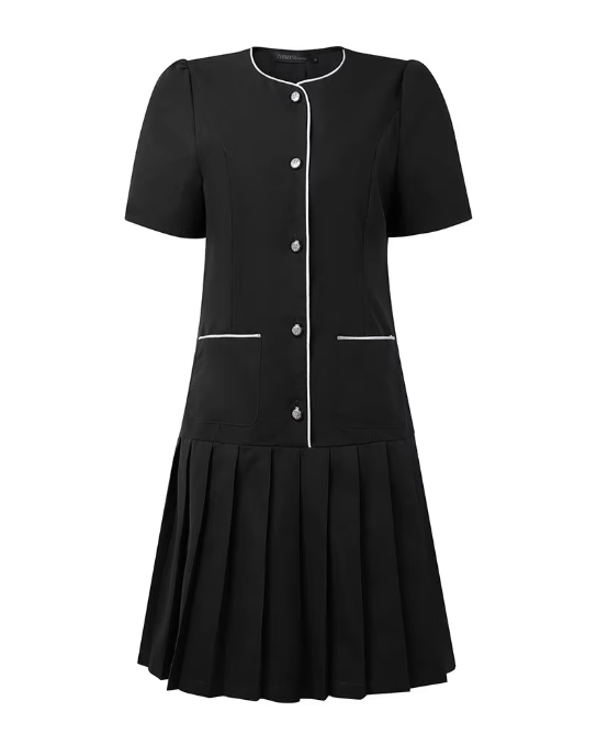 Robe Année 40 50 Noir - Louise Vintage