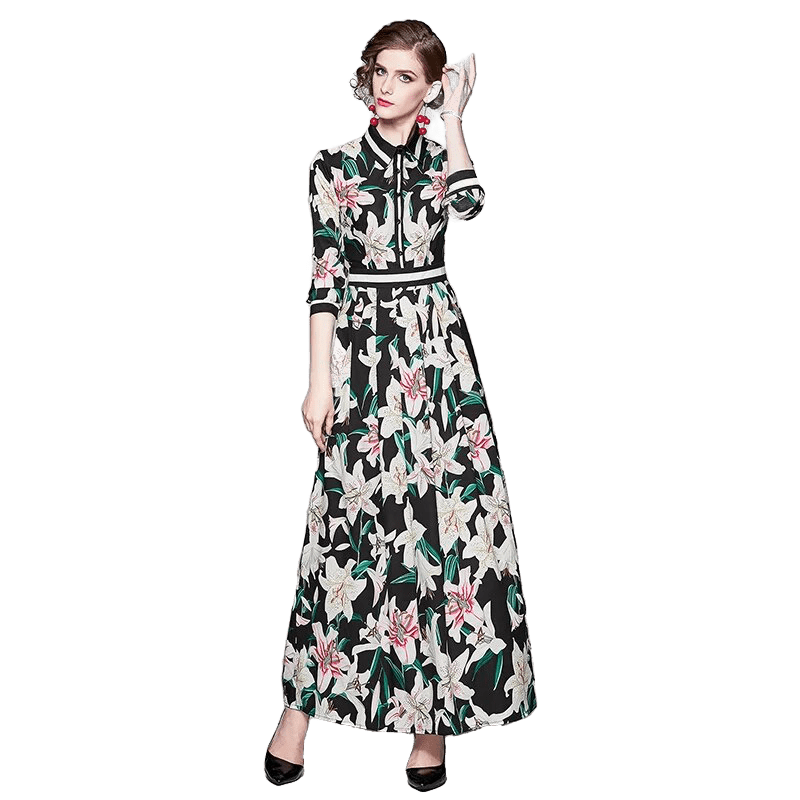 Robe Année 40 avec Noeud - Louise Vintage