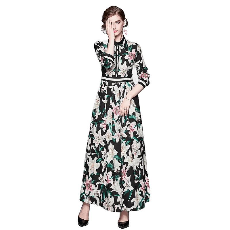 Robe Année 40 avec Noeud - Louise Vintage