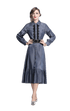 Robe Année 40 Hiver Bleu - Louise Vintage
