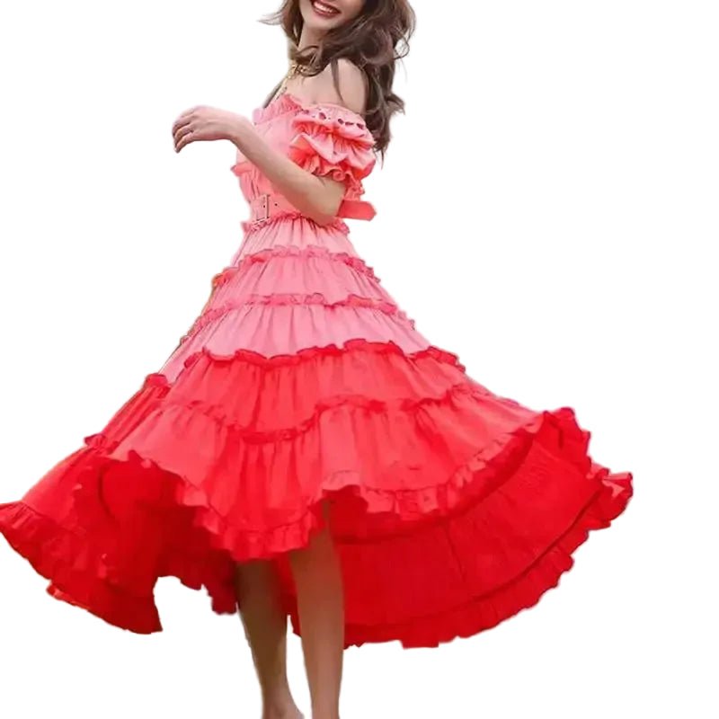Robe Année 40 Rouge - Louise Vintage