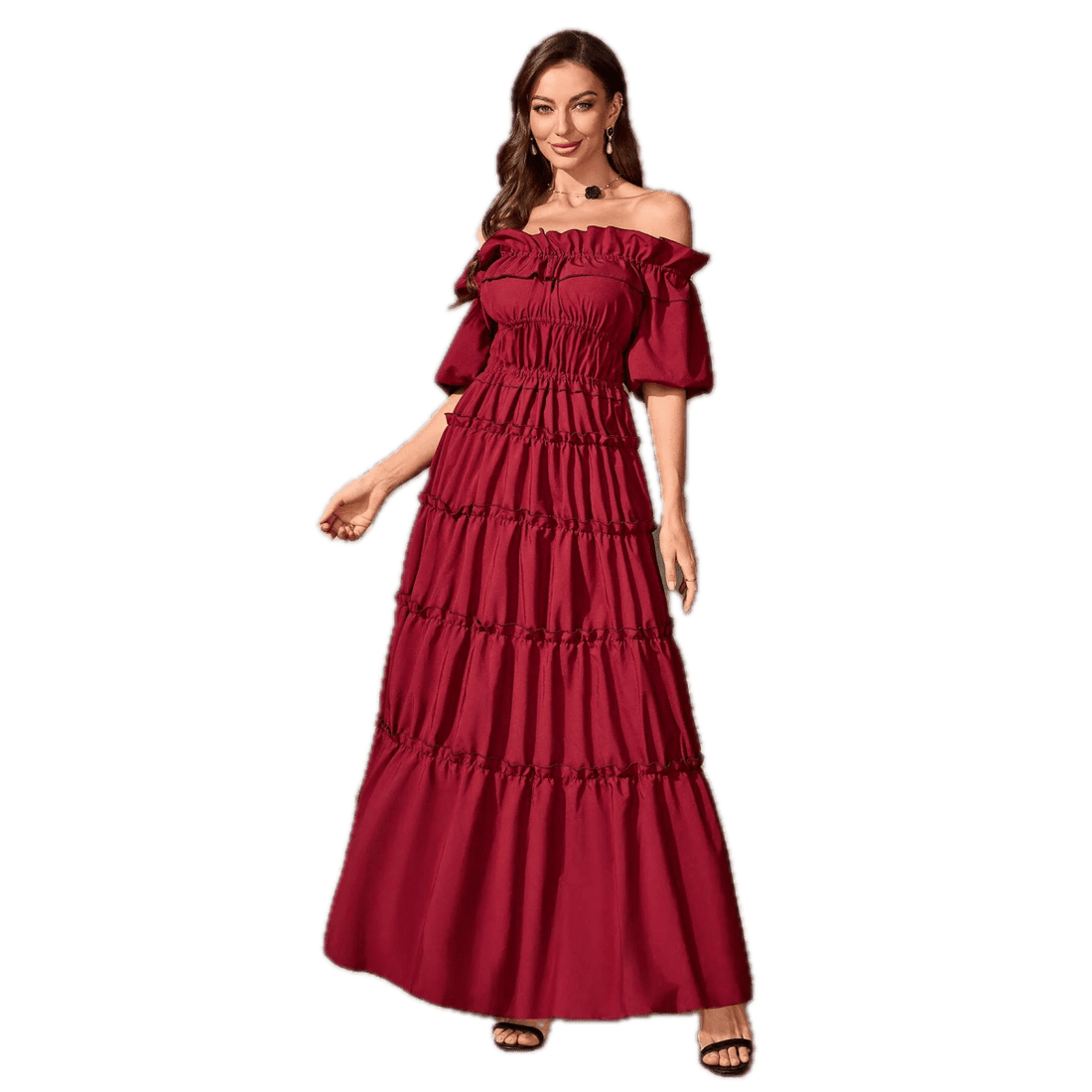Robe Année 40 Rouge - Louise Vintage