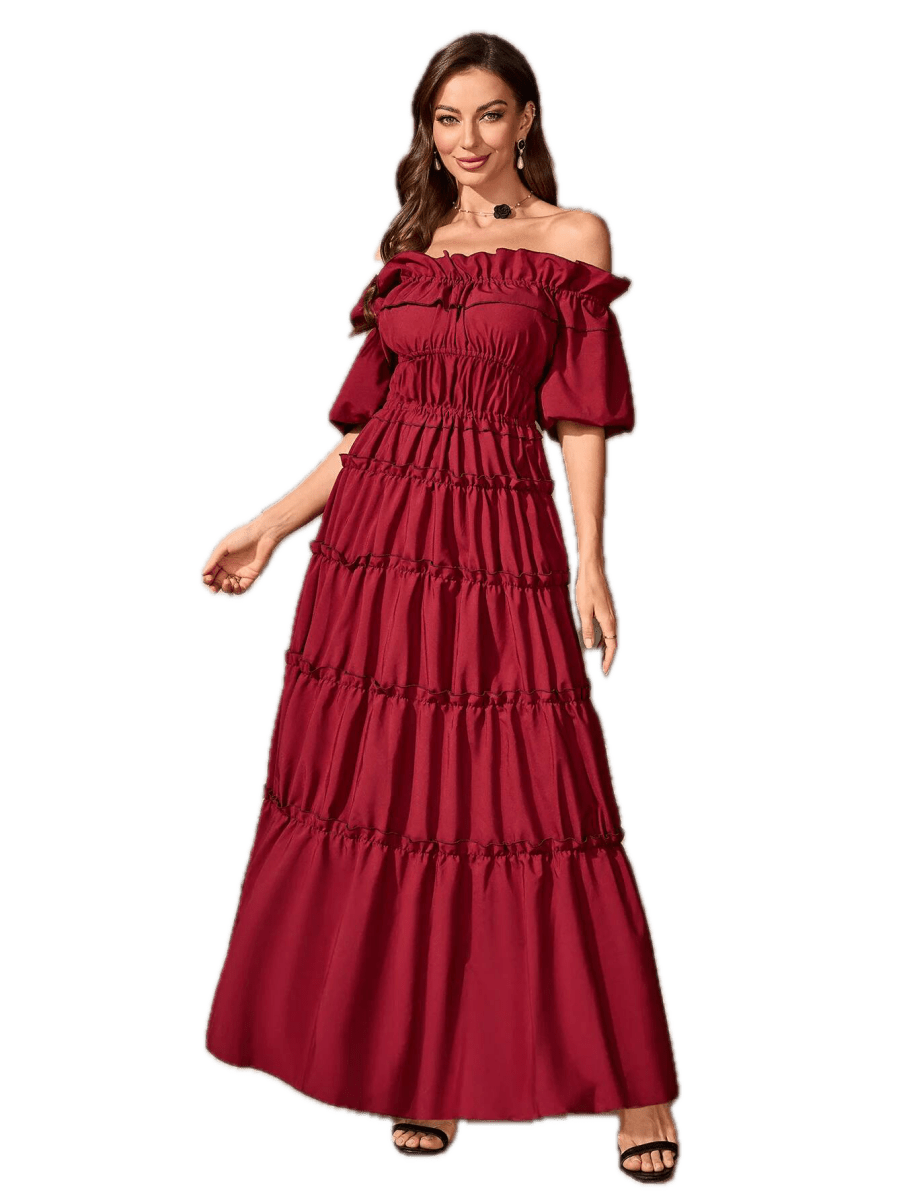 Robe Année 40 Rouge - Louise Vintage