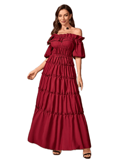 Robe Année 40 Rouge - Louise Vintage
