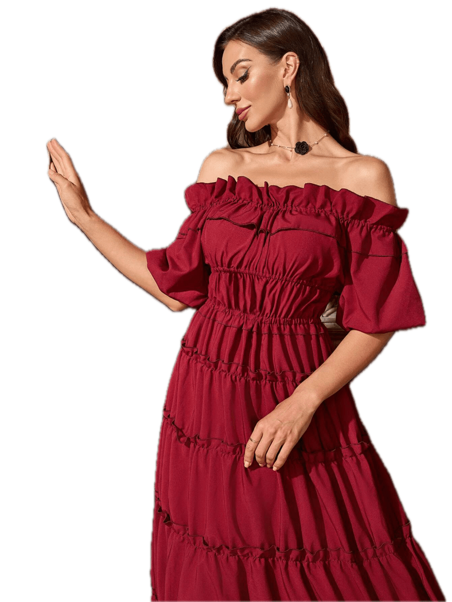 Robe Année 40 Rouge - Louise Vintage