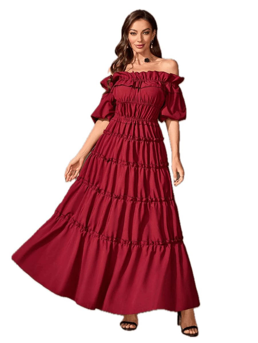 Robe Année 40 Rouge - Louise Vintage