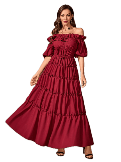 Robe Année 40 Rouge - Louise Vintage