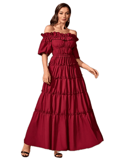 Robe Année 40 Rouge - Louise Vintage