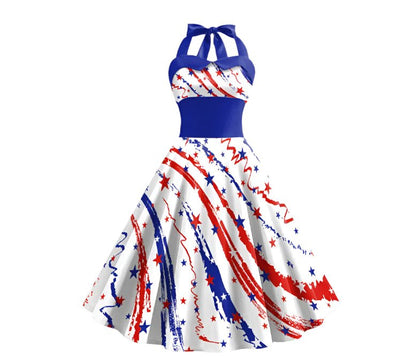 Robe Année 50 Américaine Vintage Noire Pois Blancs - Louise Vintage