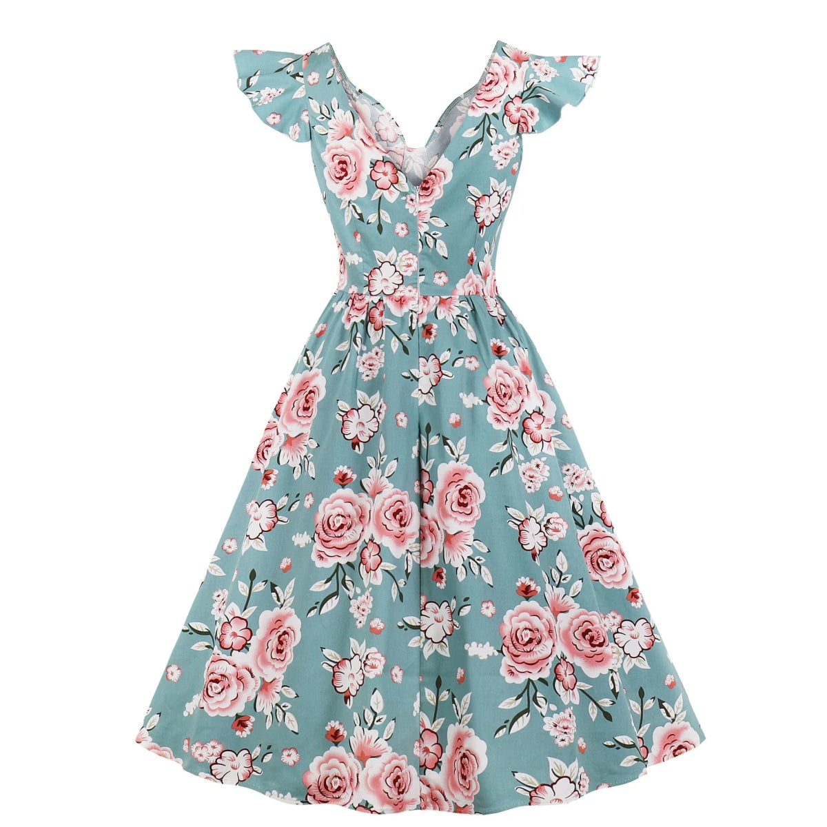 Robe Année 50 Fleurie - Louise Vintage