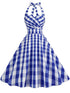 Robe Année 50 Pin Up pas Cher Marine - Louise Vintage