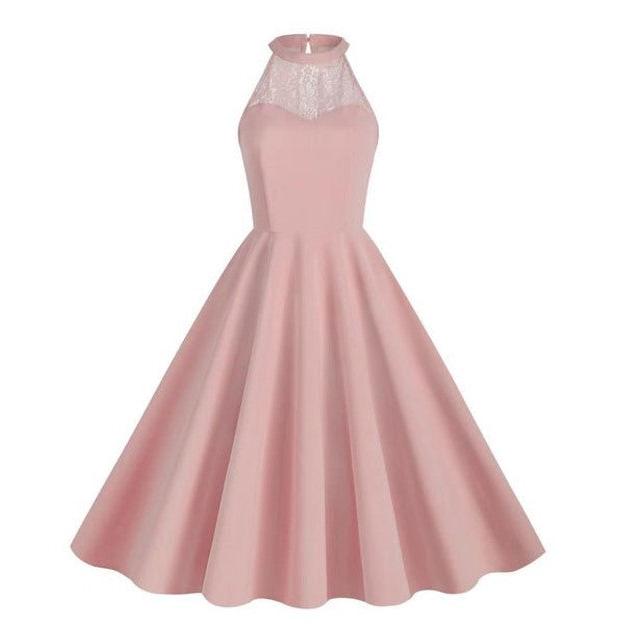 Robe Année 50 Rose - Louise Vintage