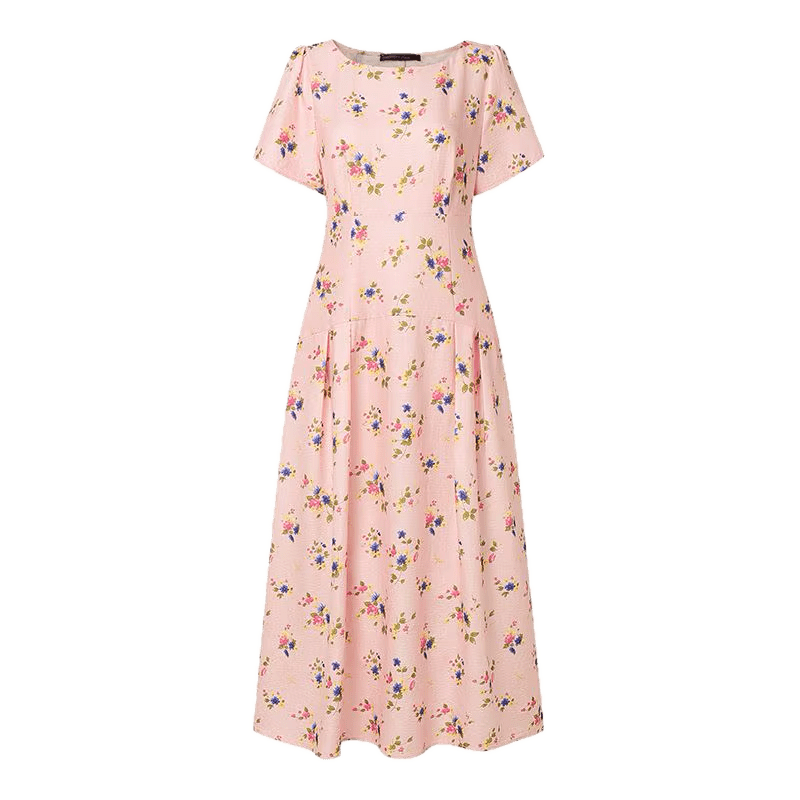 Robe Année 60 70 Rose - Louise Vintage