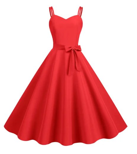 Robe Année 60 Pas Cher Rouge - Louise Vintage