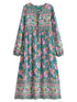 Robe Année 70 Chic Grosses Fleurs - Louise Vintage