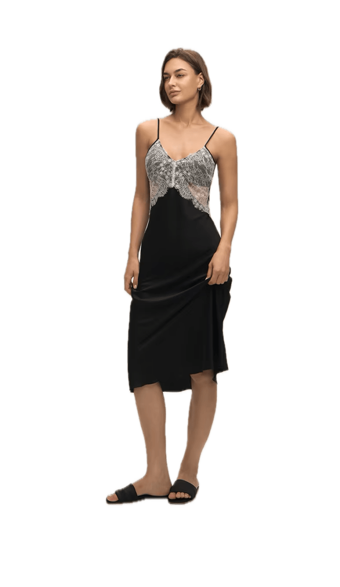 Robe Année 70 Chic Noire - Louise Vintage