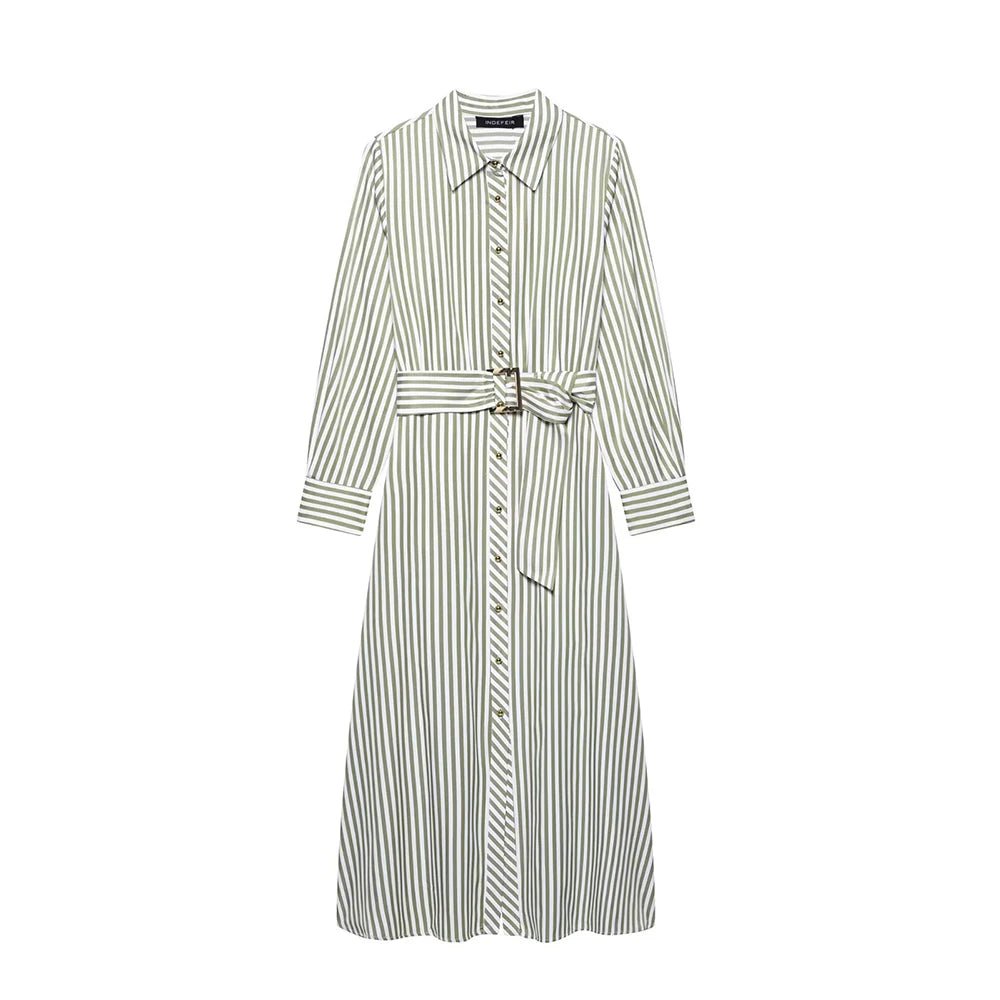 Robe Année 70 Couleur Verte - Louise Vintage