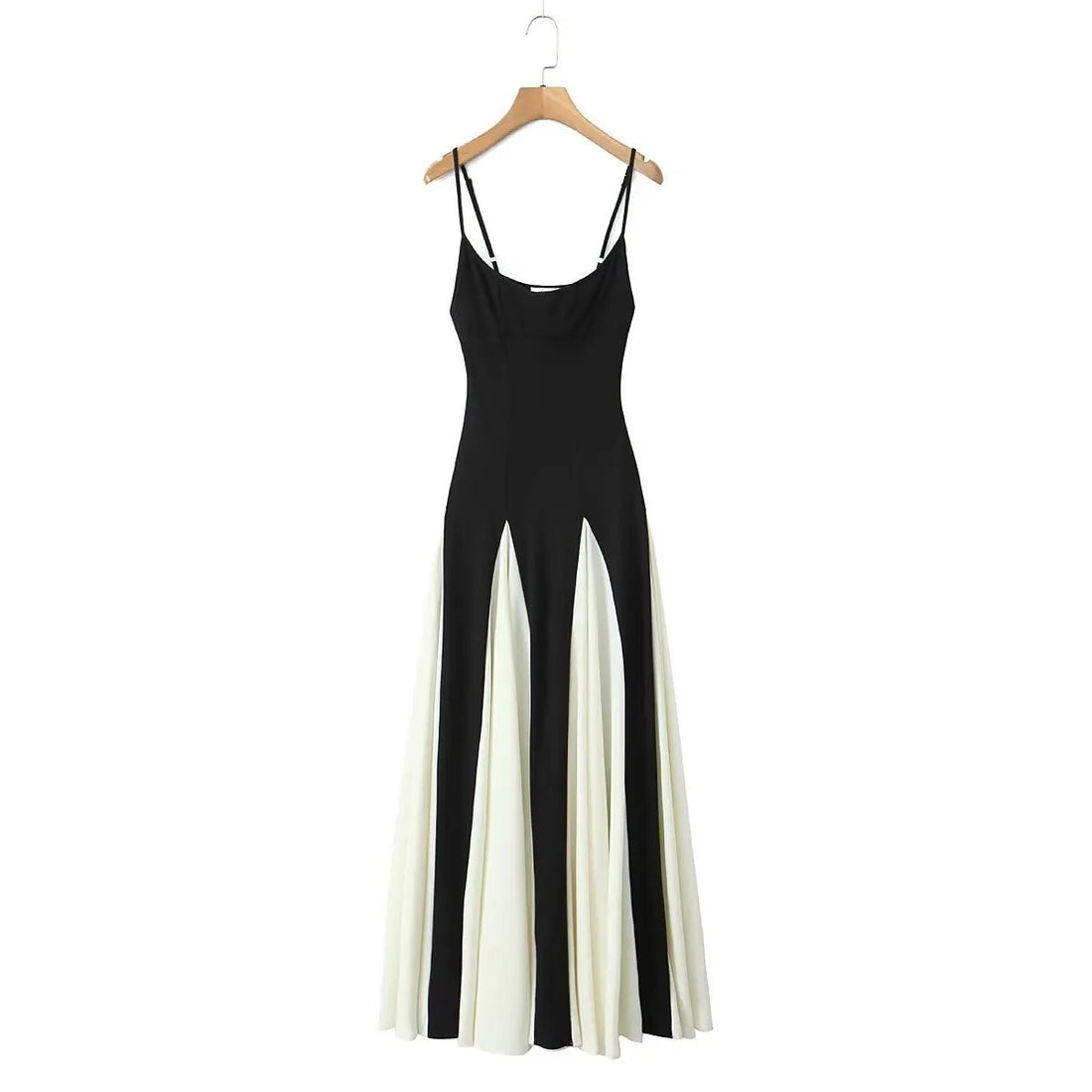 Robe Année 70 Femme Noire et Blanche - Louise Vintage