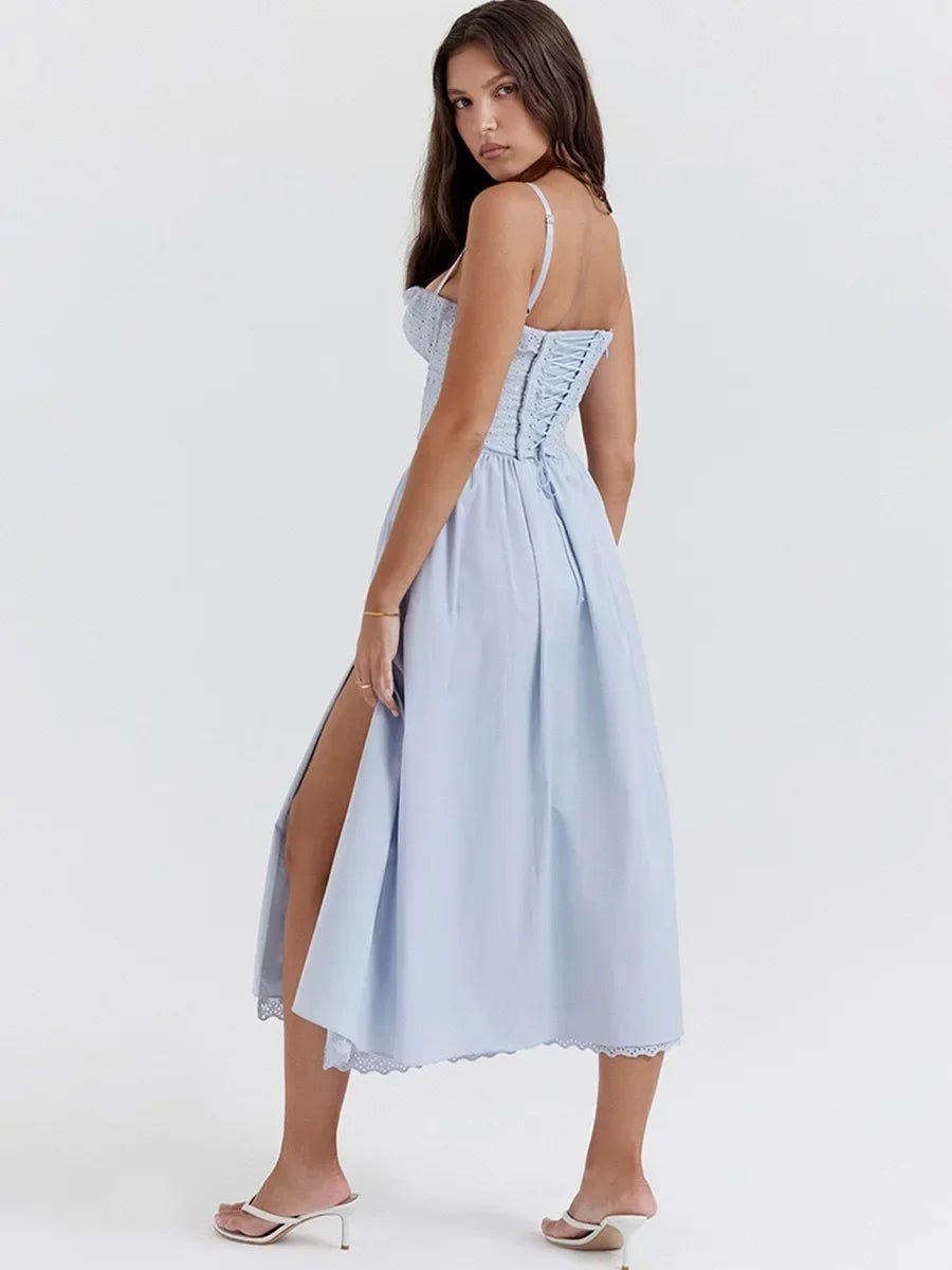 Robe Année 70 Femme Océan - Louise Vintage