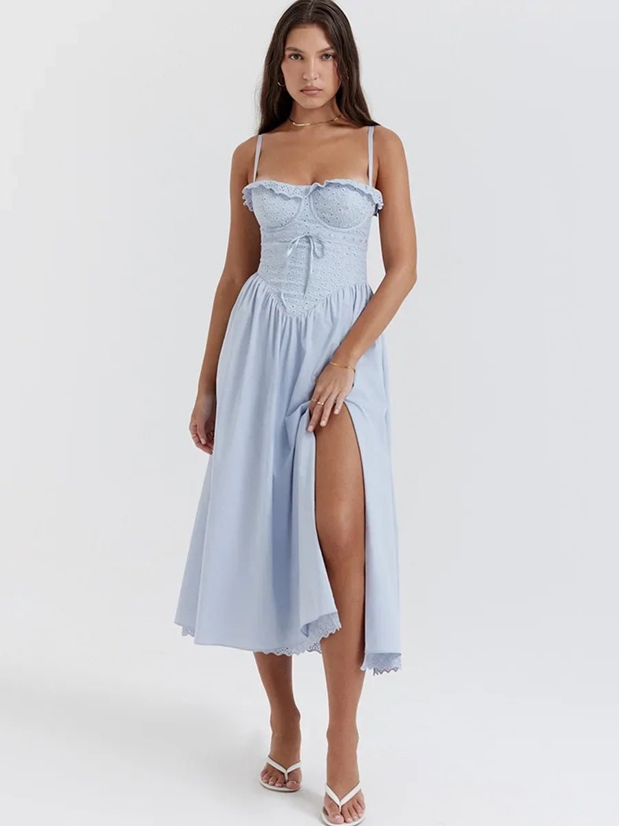 Robe Année 70 Femme Océan - Louise Vintage