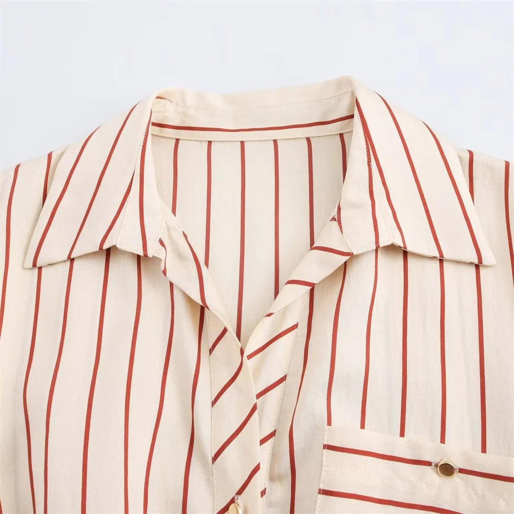 Robe Année 70 Femme Rayée - Louise Vintage