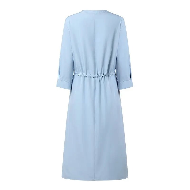 Robe Année 70 Hippie Bleue - Louise Vintage