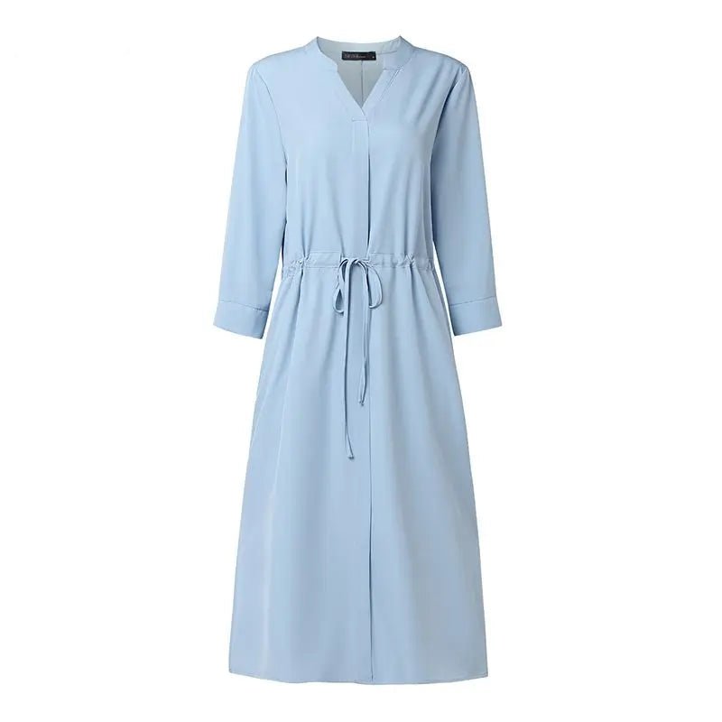 Robe Année 70 Hippie Bleue - Louise Vintage