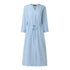 Robe Année 70 Hippie Bleue - Louise Vintage