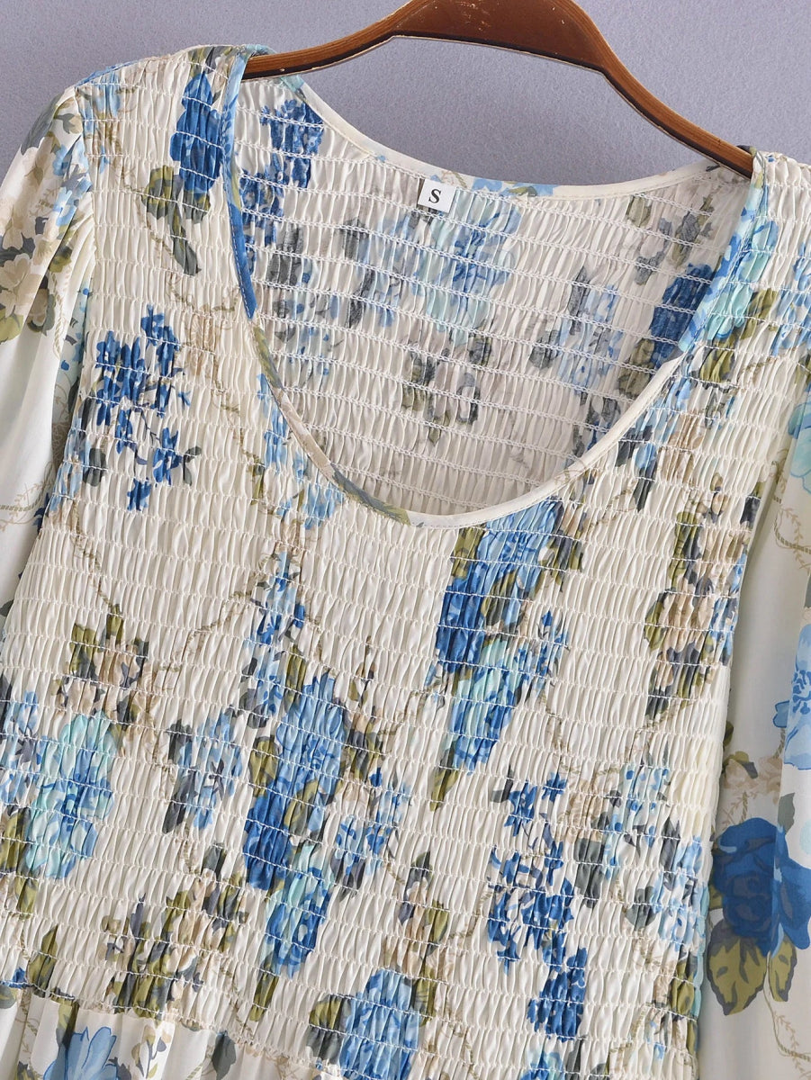 Robe Année 70 Hippie Fluide - Louise Vintage